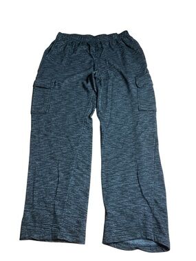Open Trails Men's Fleece Cargo Sweatpants - Charcoal Heather - Size L